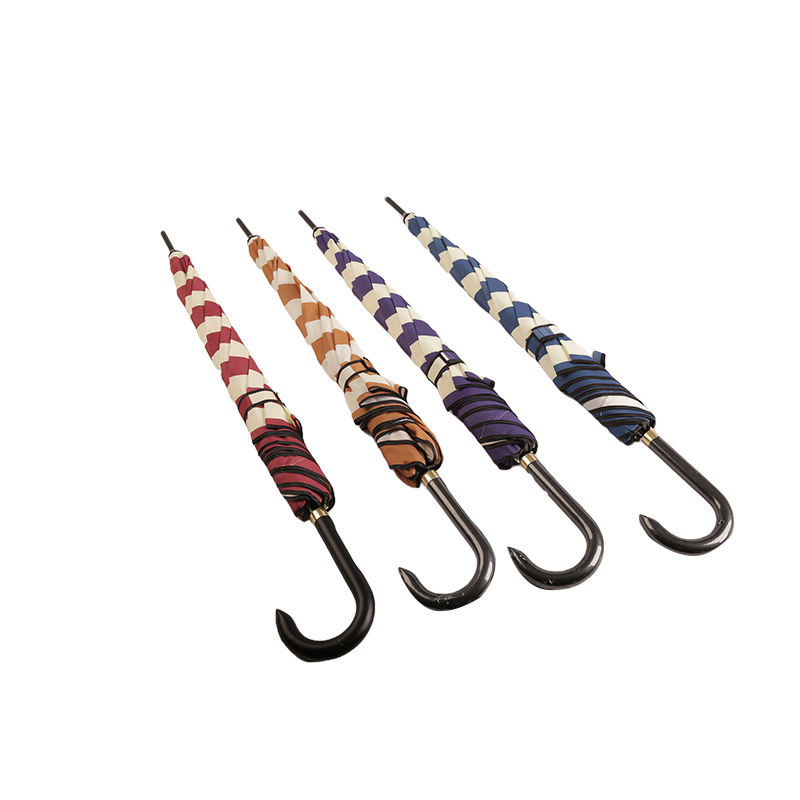 Gestreepte Beach Sun Oxford rechte paraplu-0E6B0007