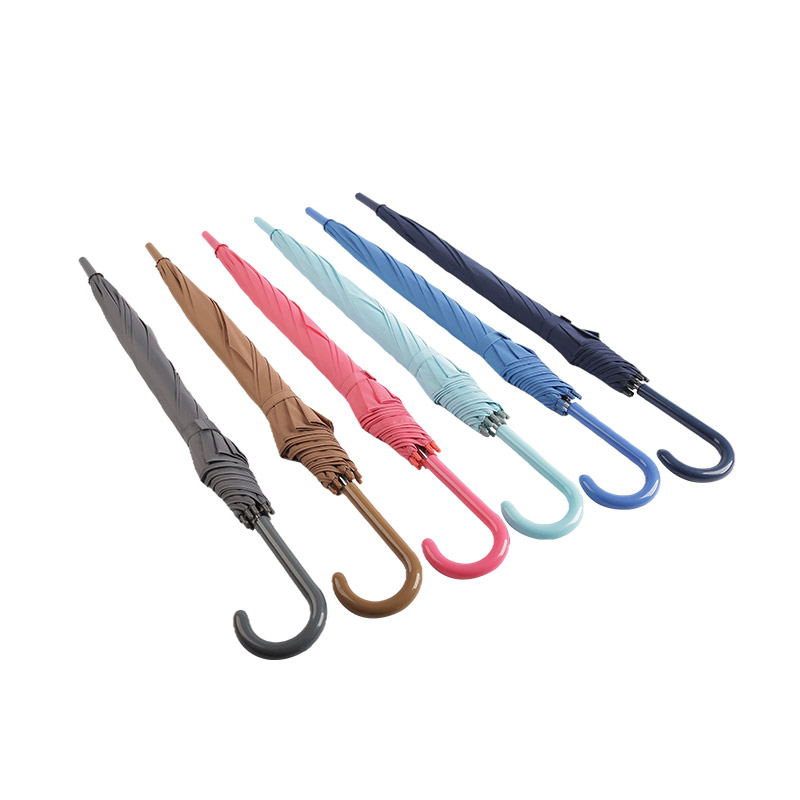 Donkerblauwe Palace Style Pongee Rechte paraplu-0E6B0188