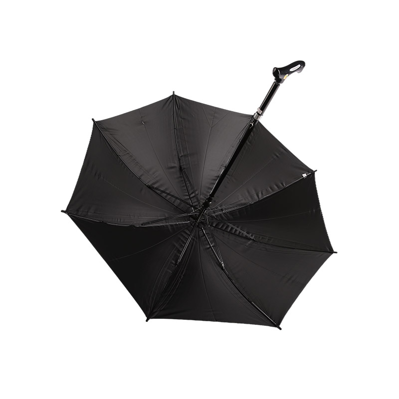 Sterk wind- en waterdicht pongee met zilver gecoate rechte paraplu-0E6B0223