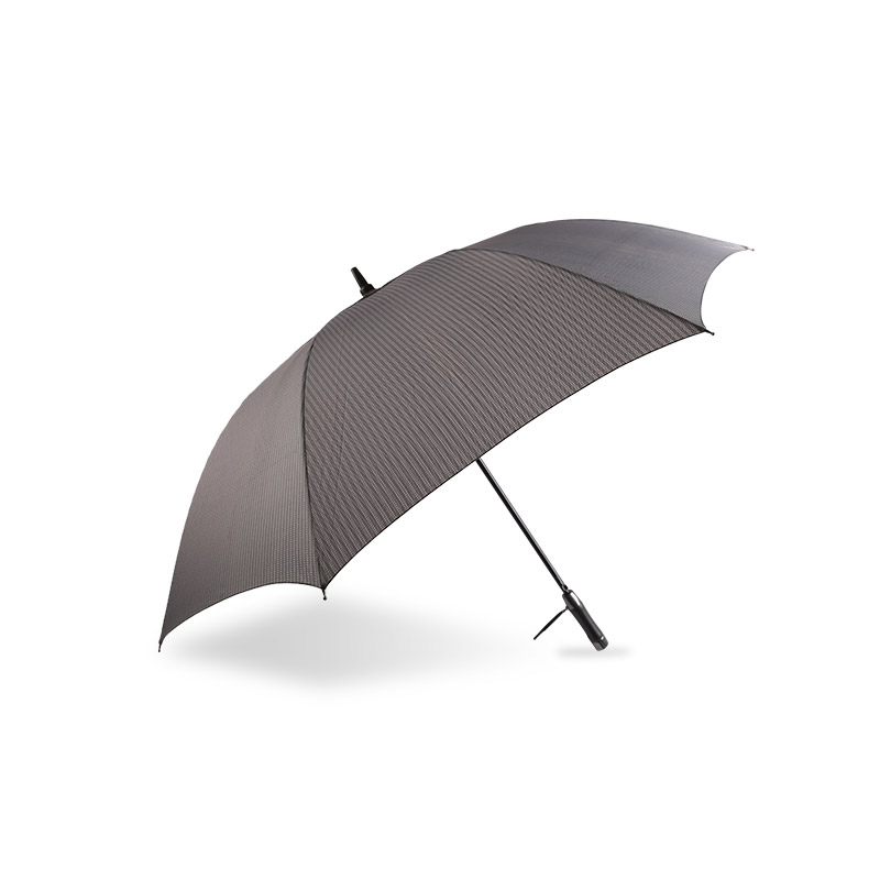Stripe Business Can Be Automatic Pongee Rechte paraplu-0E6B0233