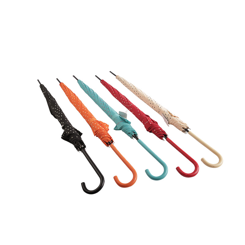 Makkelijk om uit te gaan Alledaags Pongee Rechte paraplu-0E6B0271