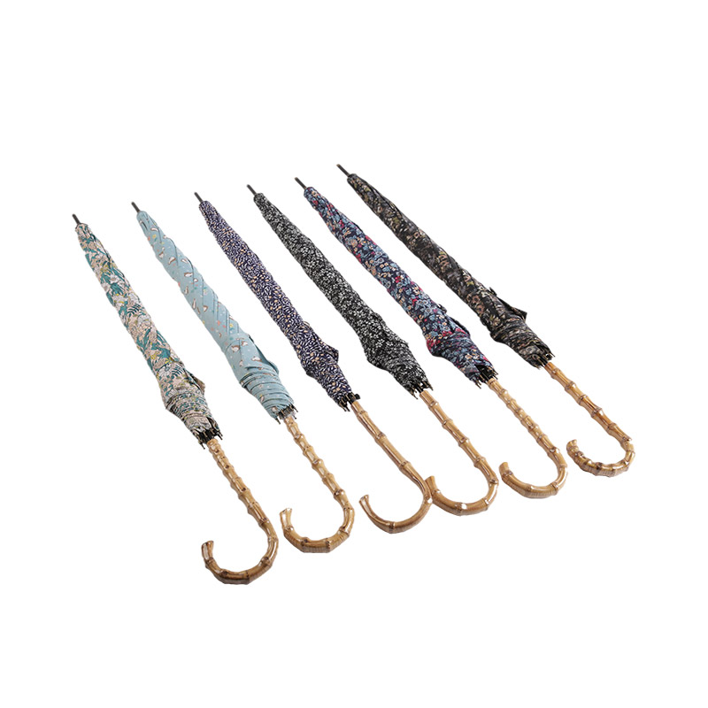 Mooie verschijning Pongee met UV-gecoate rechte paraplu-0E6B0304