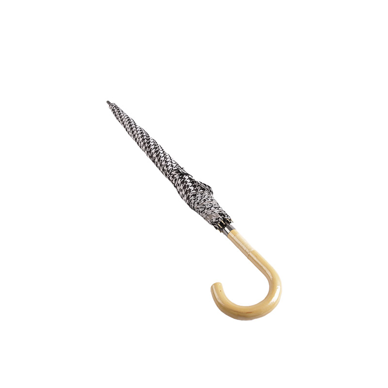 Stevige en omgekeerde pongee rechte paraplu-0E6B0338