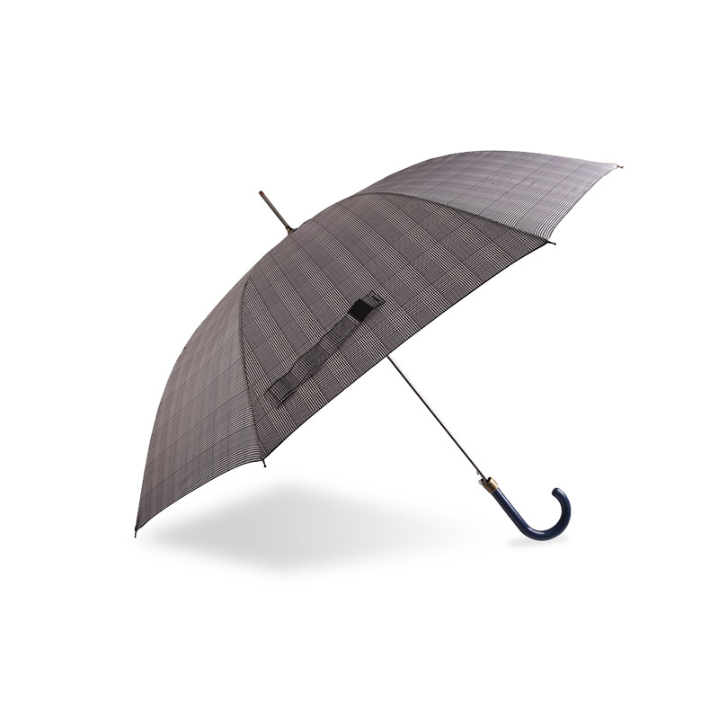 Puntige weerhaak kan worden opgehangen Pongee Rechte paraplu-0E6B0388