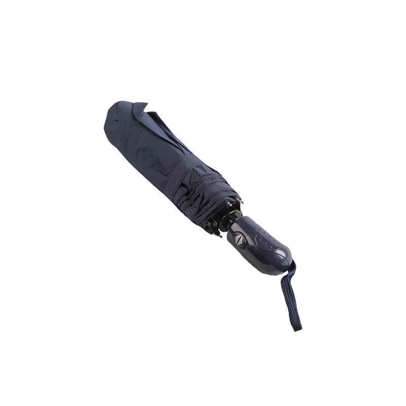 Donkere kleur regendichte pongee drievoudige paraplu-0E6B0491