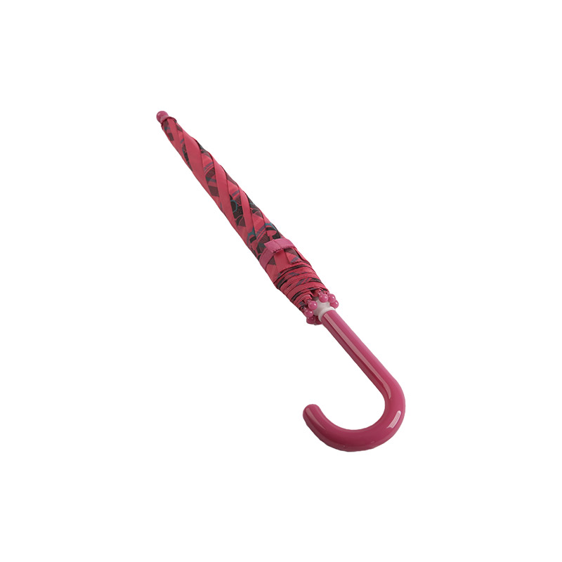 Gestreepte roze kitten kinderparaplu-0E6B0625