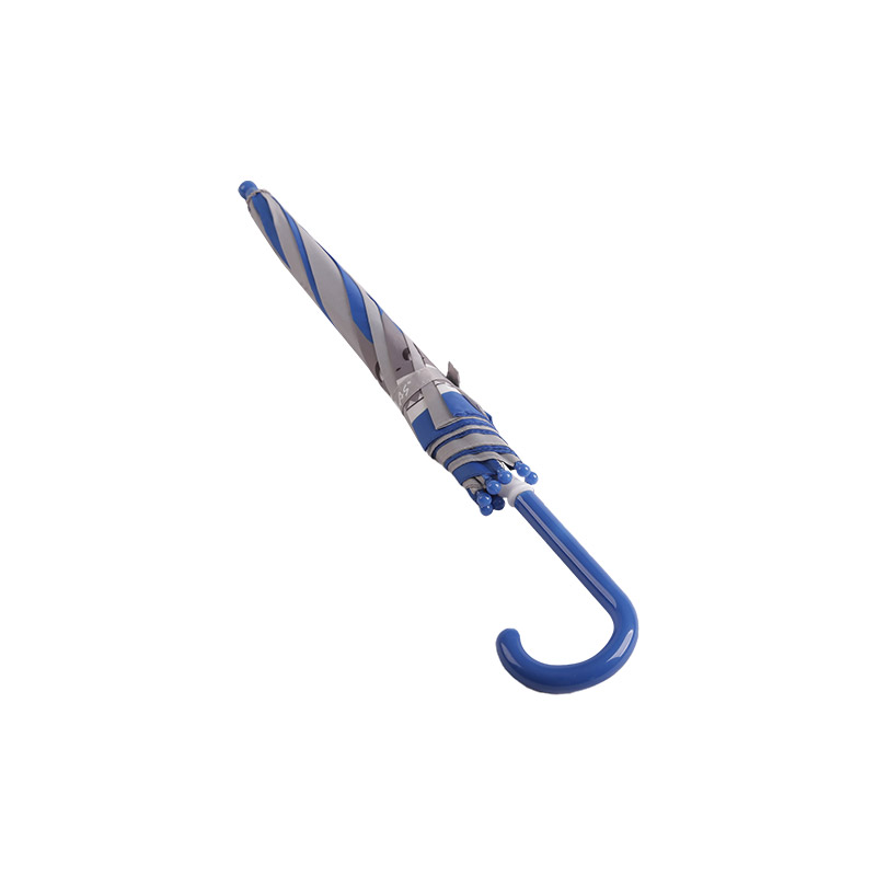 Tweekleurige Cartoon Shark Pongee kinderparaplu-0E6B0649