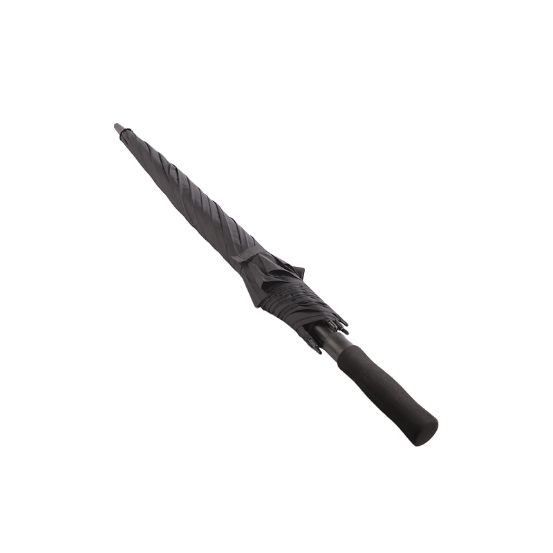 Volwassen mannen zwarte pongee golfparaplu-0E6B0716