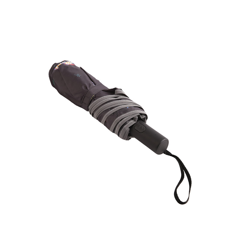 Irregular Birds Pongee Drievoudige paraplu-0E6B0764