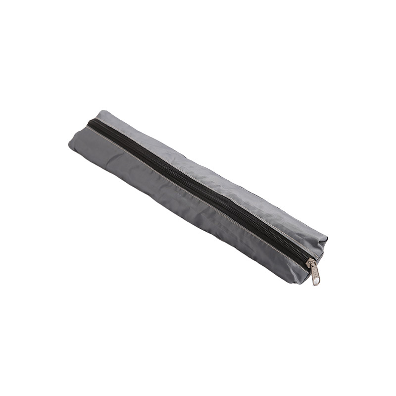 Eenvoudige Puur Zilveren Metalen Tweevoudige paraplu-0E6B0782